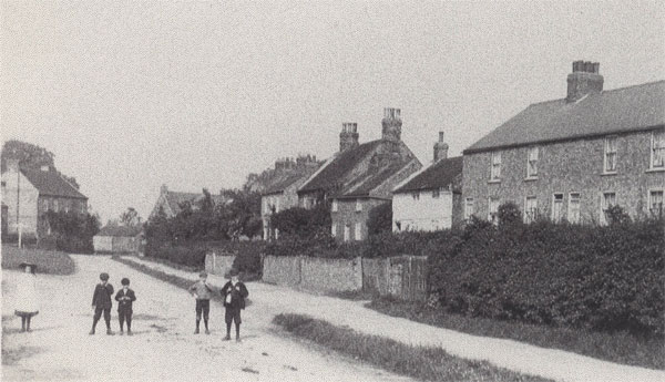 Tollerton Main Street in the direction of the Green