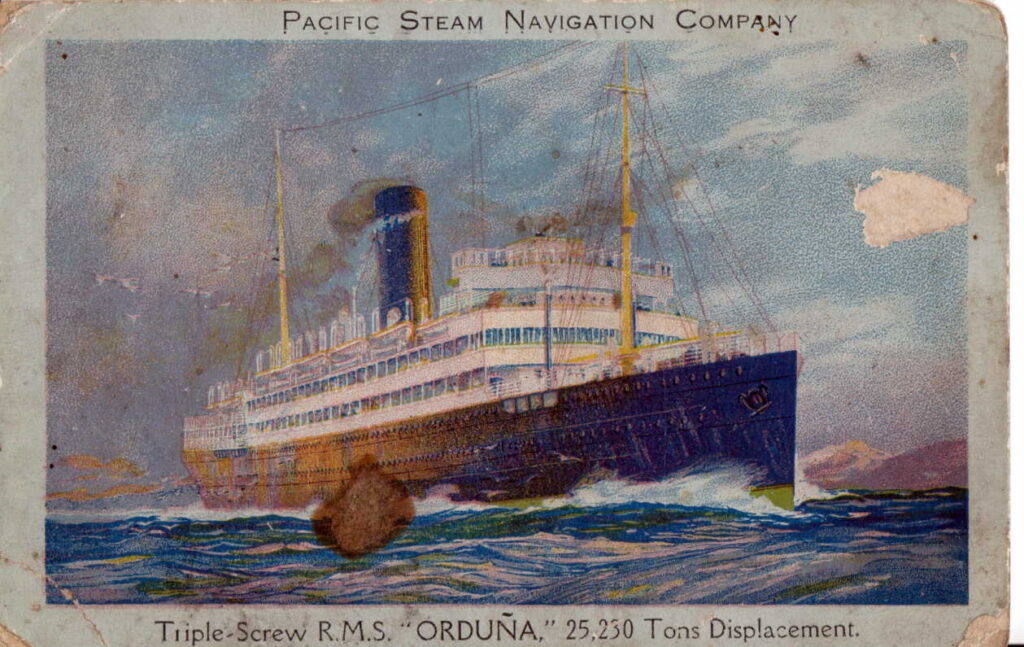 RMS Orduna Postcard