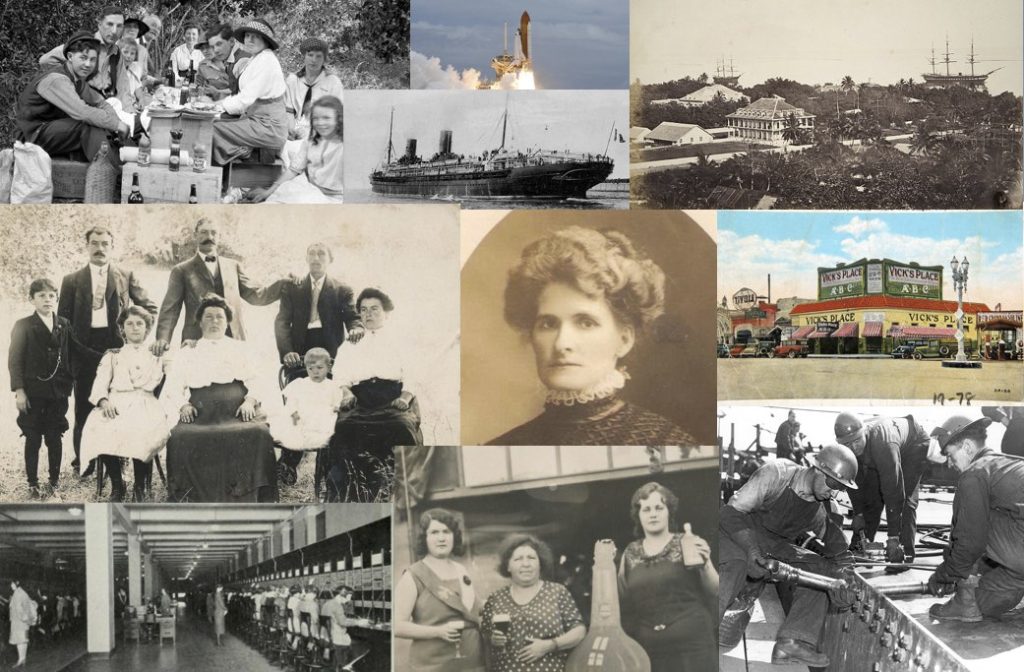 Collage of images from Marchetti & Gracia family stories